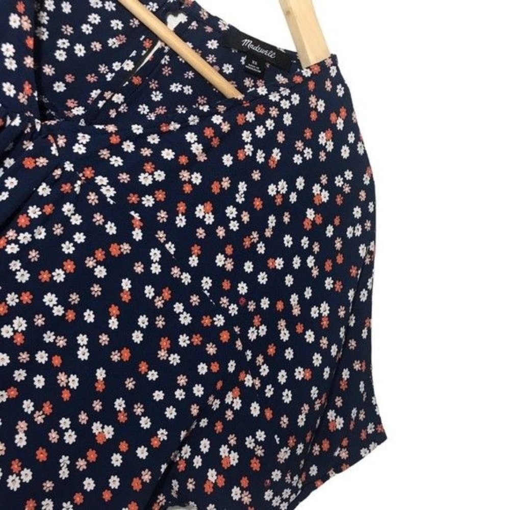 MADEWELL High Low Rhyme Top In Baby Floral Bengali Size X-Small - Picture 11 of 14